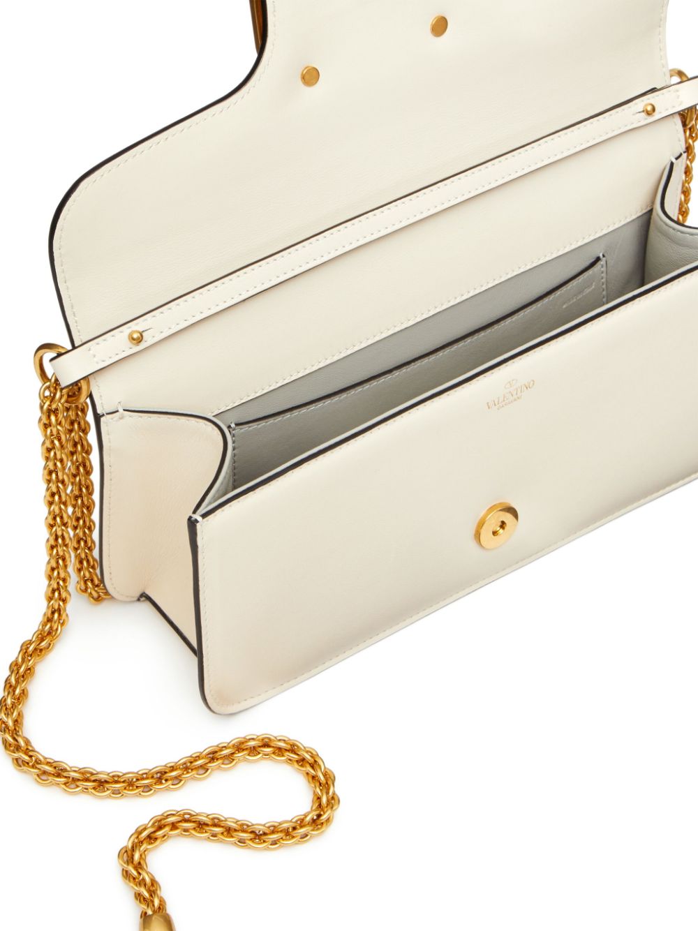 Valentino Garavani Bags.. Ivory leather shoulder bag
