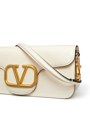 Valentino Garavani Bags.. Ivory leather shoulder bag