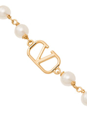 Valentino Garavani Bijoux Golden bracelet with pearls