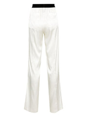 Tom Ford Trousers — White Silk‑Blend Elegance