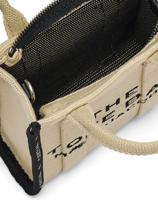 Marc Jacobs Beige Clutch — Intarsia Logo, Convertible Carry