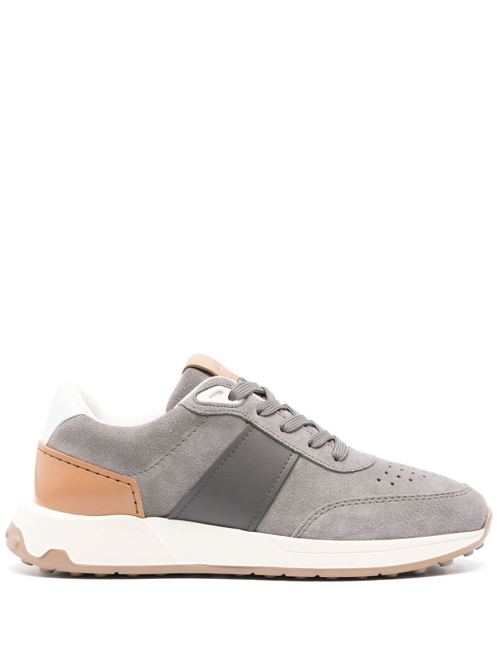 Tod'S Sneakers Grey in calf leather and suede
