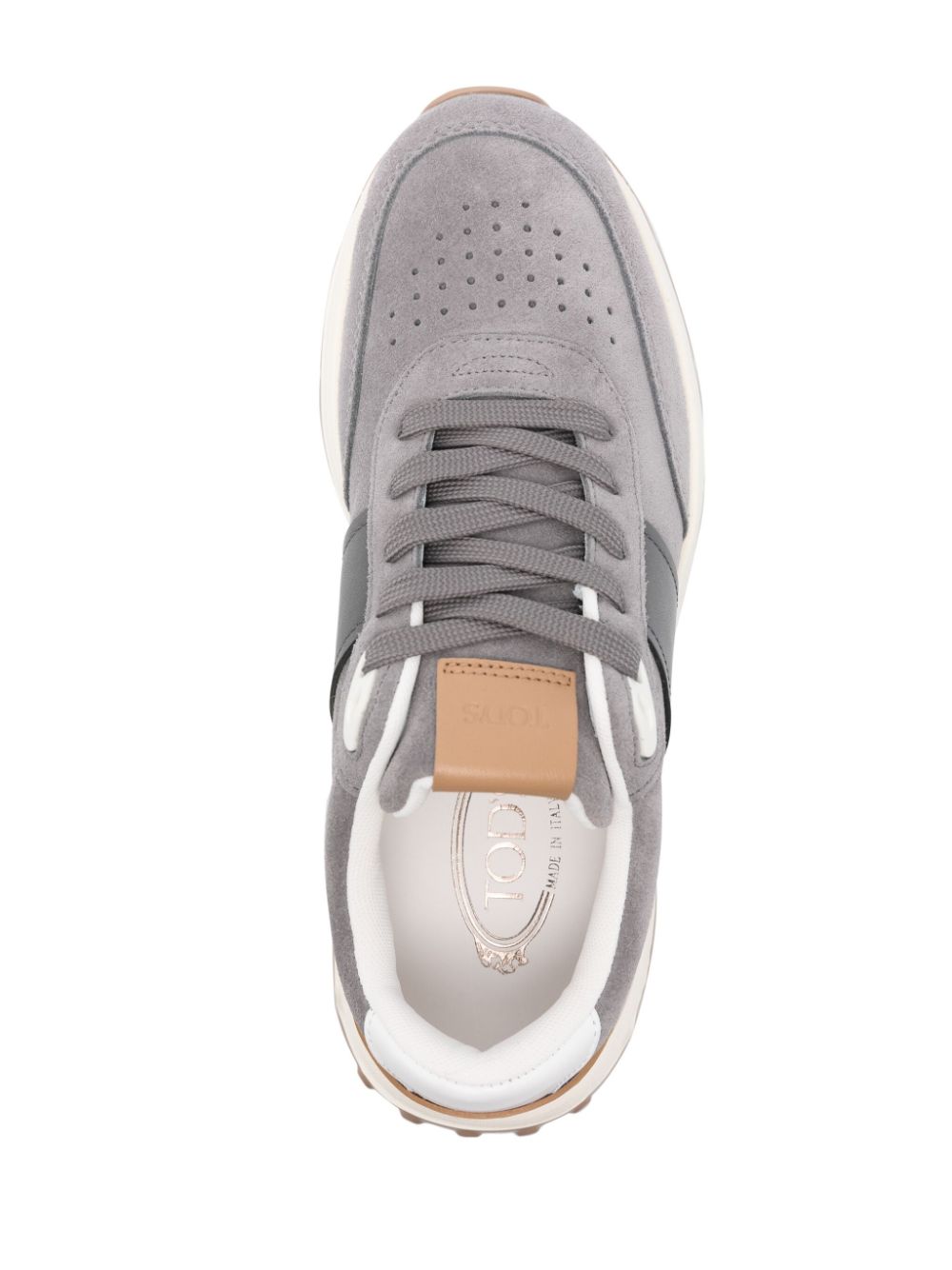 Tod'S Sneakers Grey in calf leather and suede