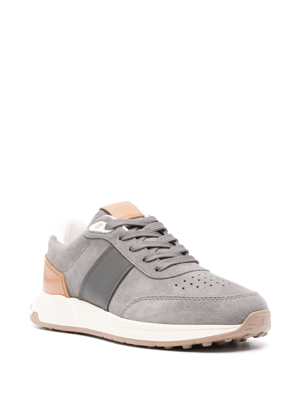 Tod'S Sneakers Grey in calf leather and suede