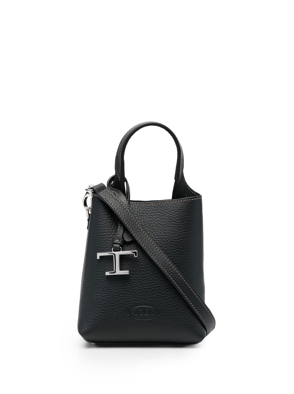 Tod'S Black Leather Tote — Compact Luxury Everyday