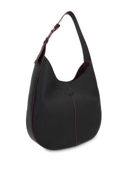 Tod'S Black Leather Shoulder Bag — Sculpted Everyday Elegance