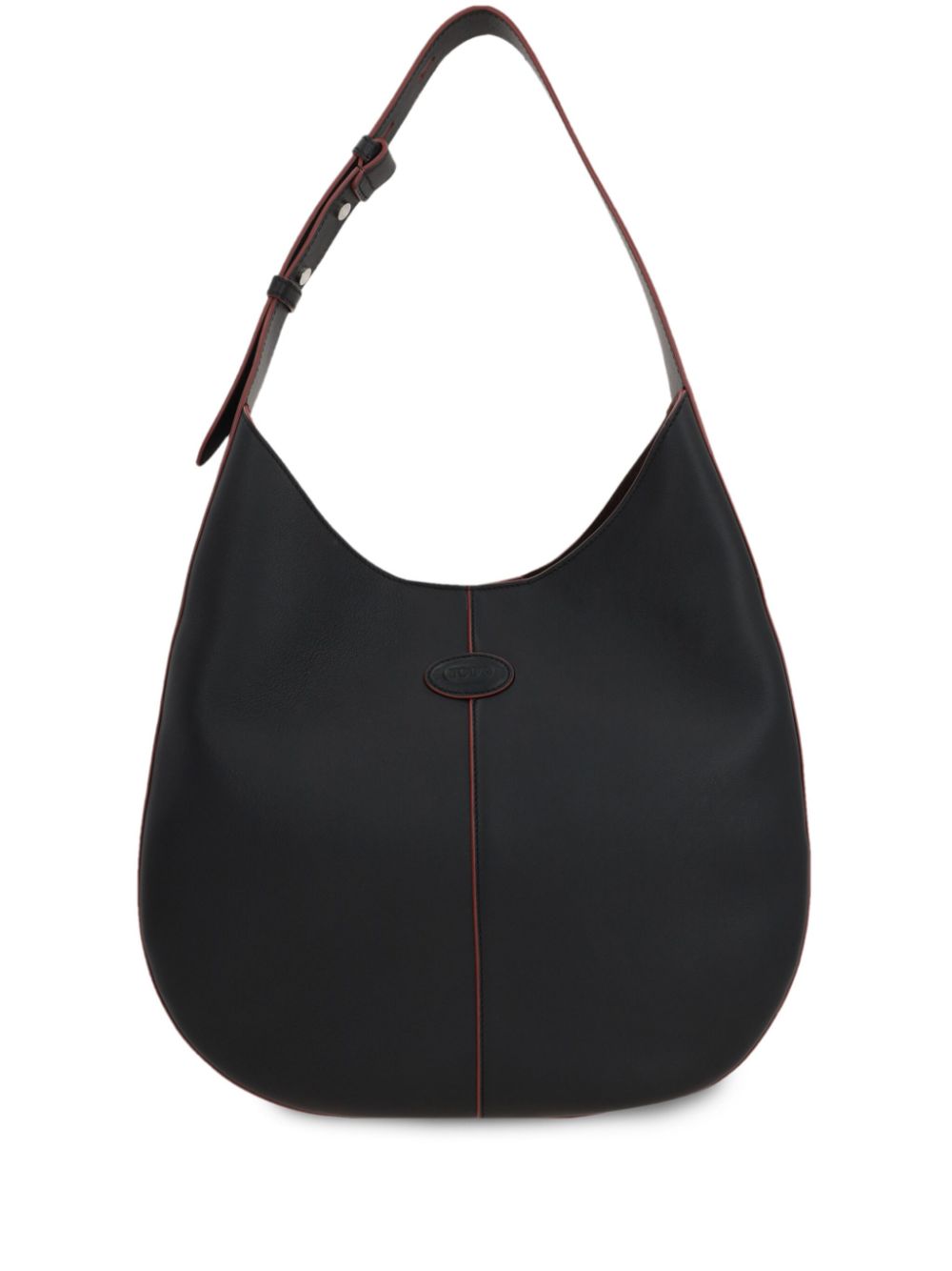 Tod'S Black Leather Shoulder Bag — Sculpted Everyday Elegance