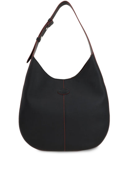 Tod'S Black Leather Shoulder Bag — Sculpted Everyday Elegance