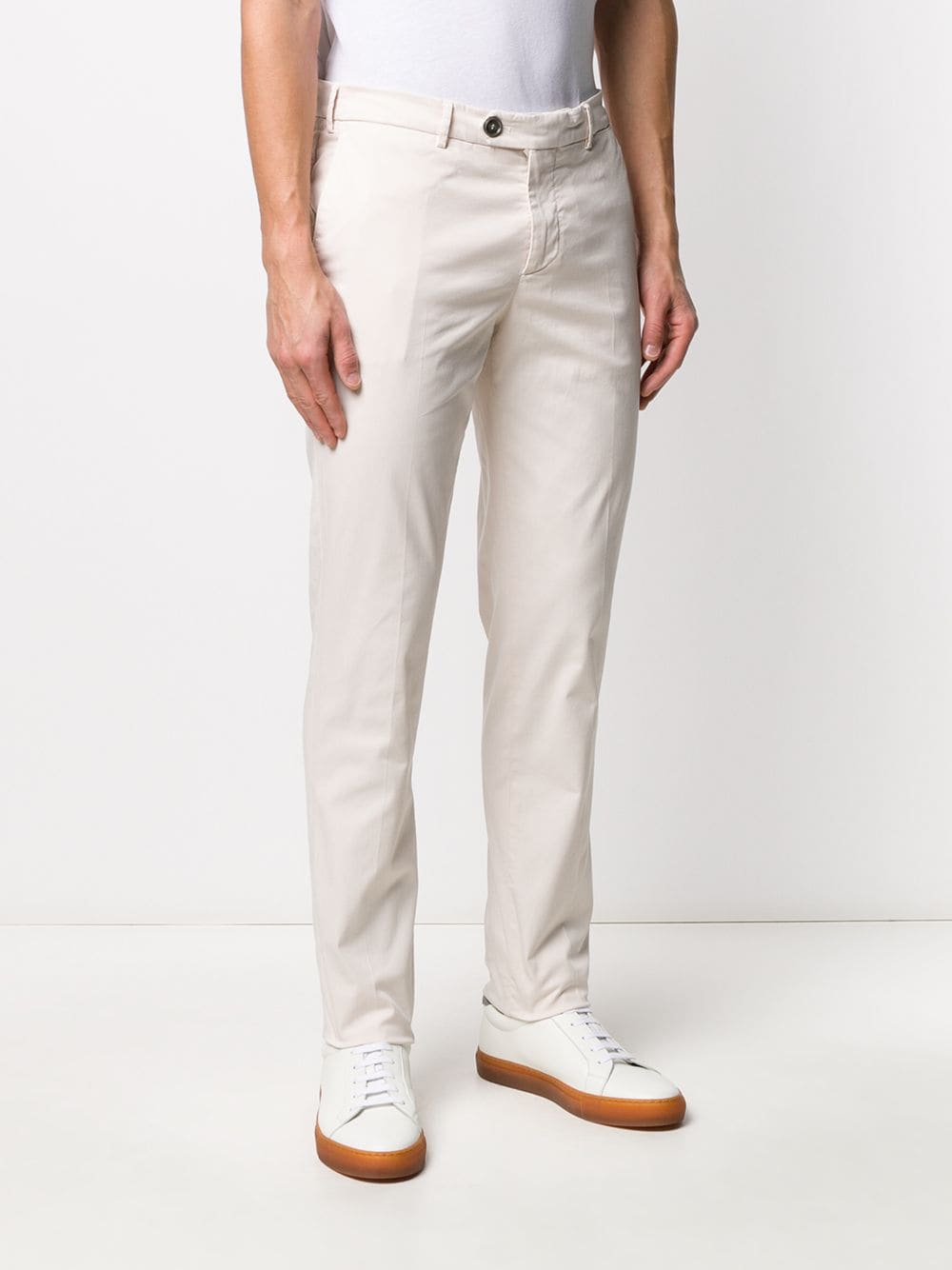 Pantalon Brunello Cucinelli Chino slim blanc