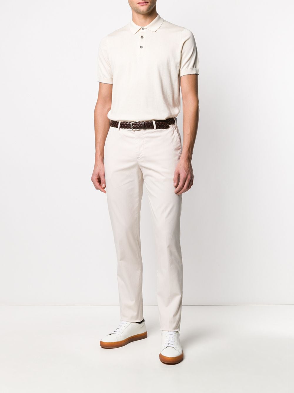 Pantalon Brunello Cucinelli Chino slim blanc