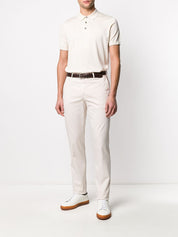 Pantalon Brunello Cucinelli Chino slim blanc