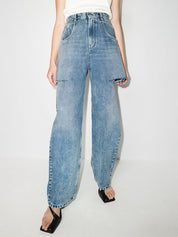 Maison Margiela Jeans — Distressed Straight‑Leg Women’s Denim