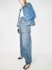 Maison Margiela Jeans — Distressed Straight‑Leg Women’s Denim
