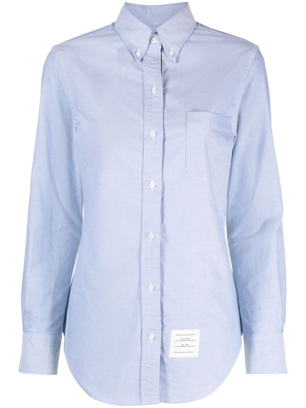 Thom Browne Shirts Clear Blue cotton shirt