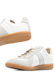 Maison Margiela Replica Leather Sneakers in White