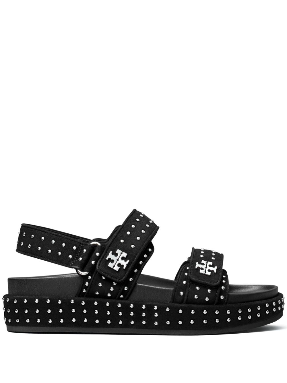 Tory Burch Sandals in Black Nappa Leather