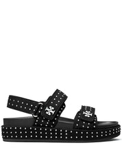 Tory Burch Sandals in Black Nappa Leather