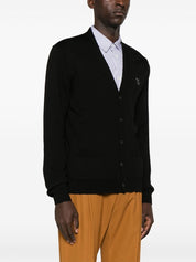 Maison Kitsuné MAISON KITSUNE' Sweaters Black wool cardigan