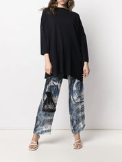 Pulls Daniela Gregis en maille de coton bleu