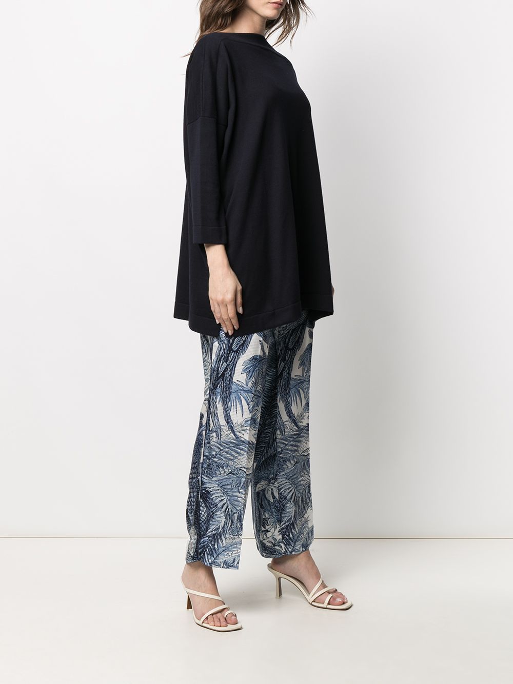 Pulls Daniela Gregis en maille de coton bleu