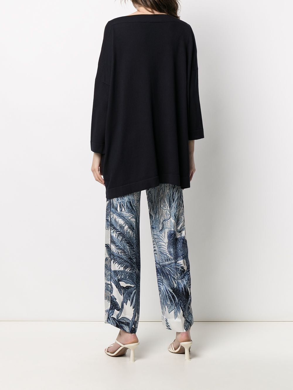 Pulls Daniela Gregis en maille de coton bleu