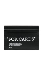 Portefeuilles Off White en cuir de veau noir