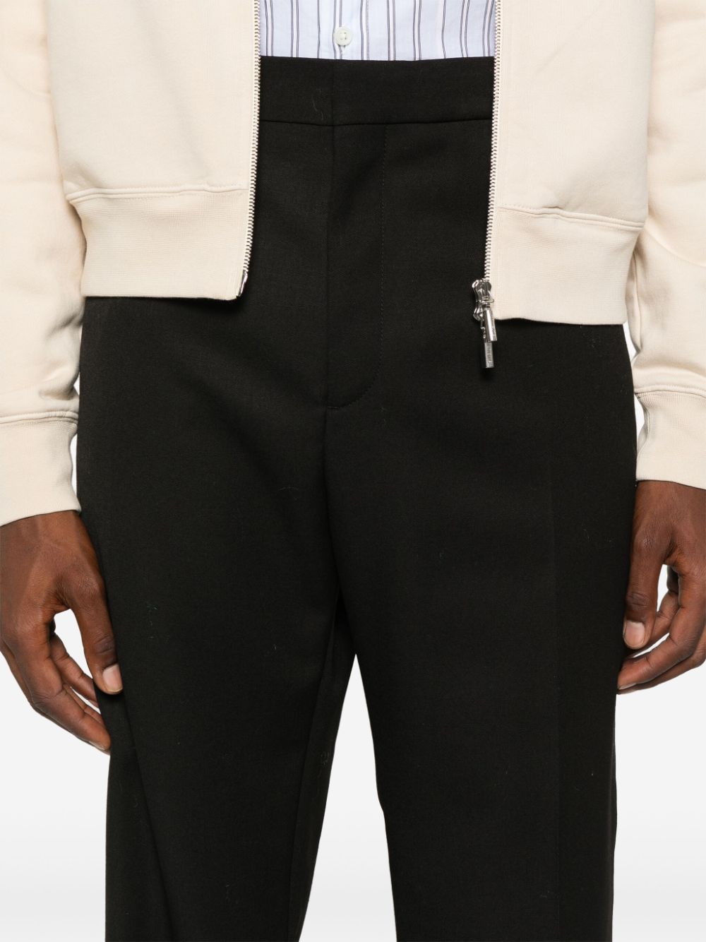 Jacquemus Trousers Black — Virgin Wool Tailored Fit