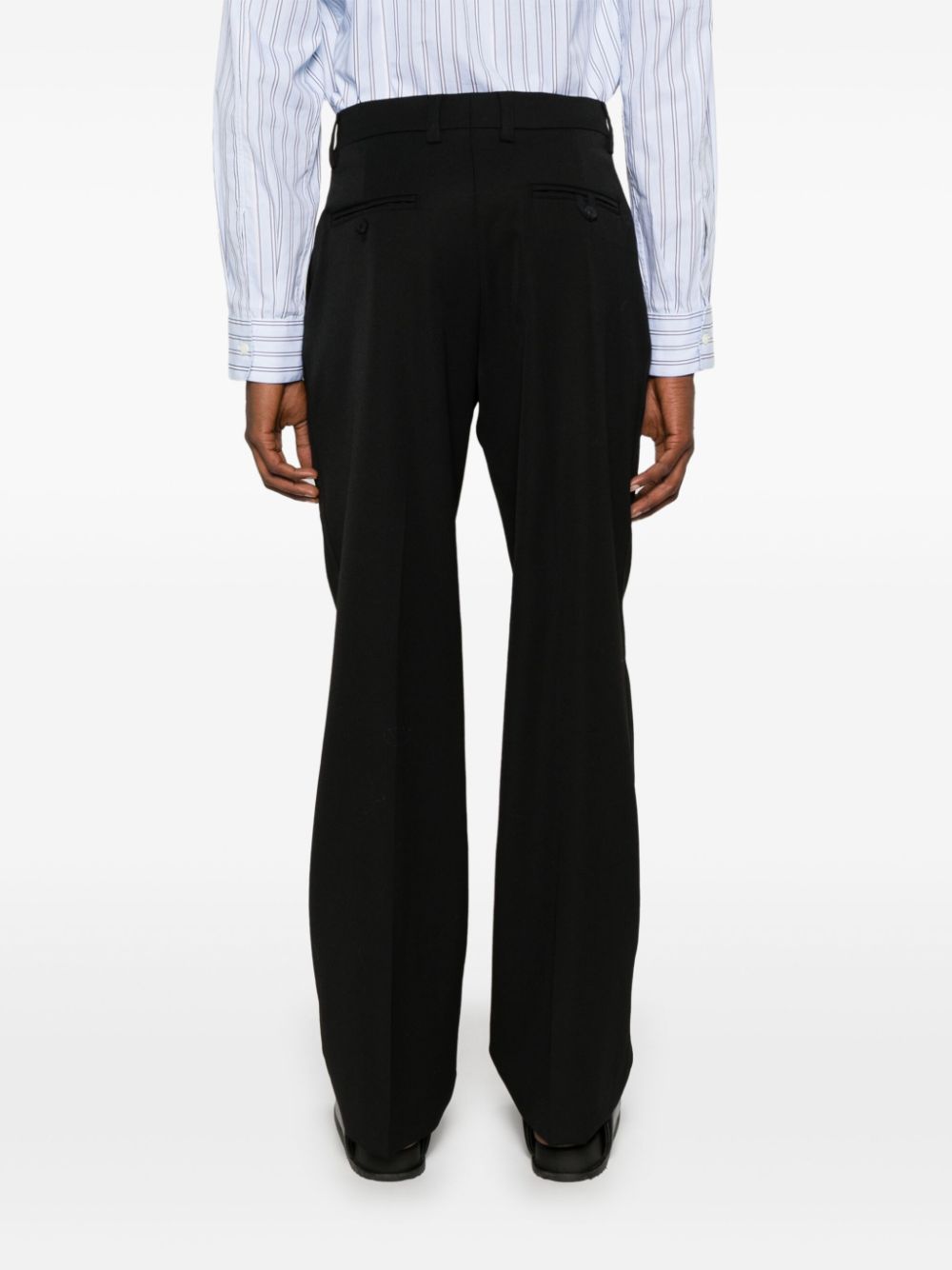 Jacquemus Trousers Black — Virgin Wool Tailored Fit