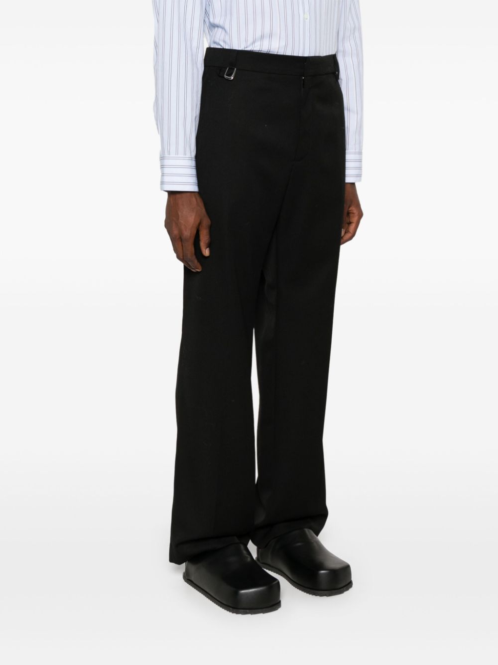 Jacquemus Trousers Black — Virgin Wool Tailored Fit