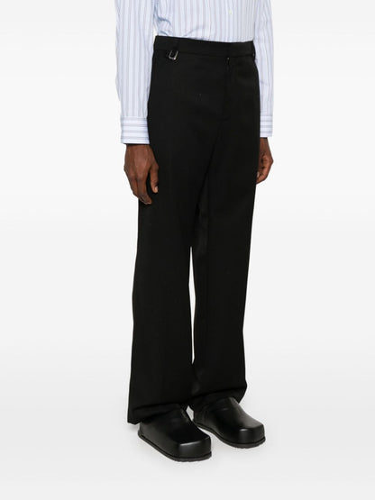 Jacquemus Trousers Black — Virgin Wool Tailored Fit