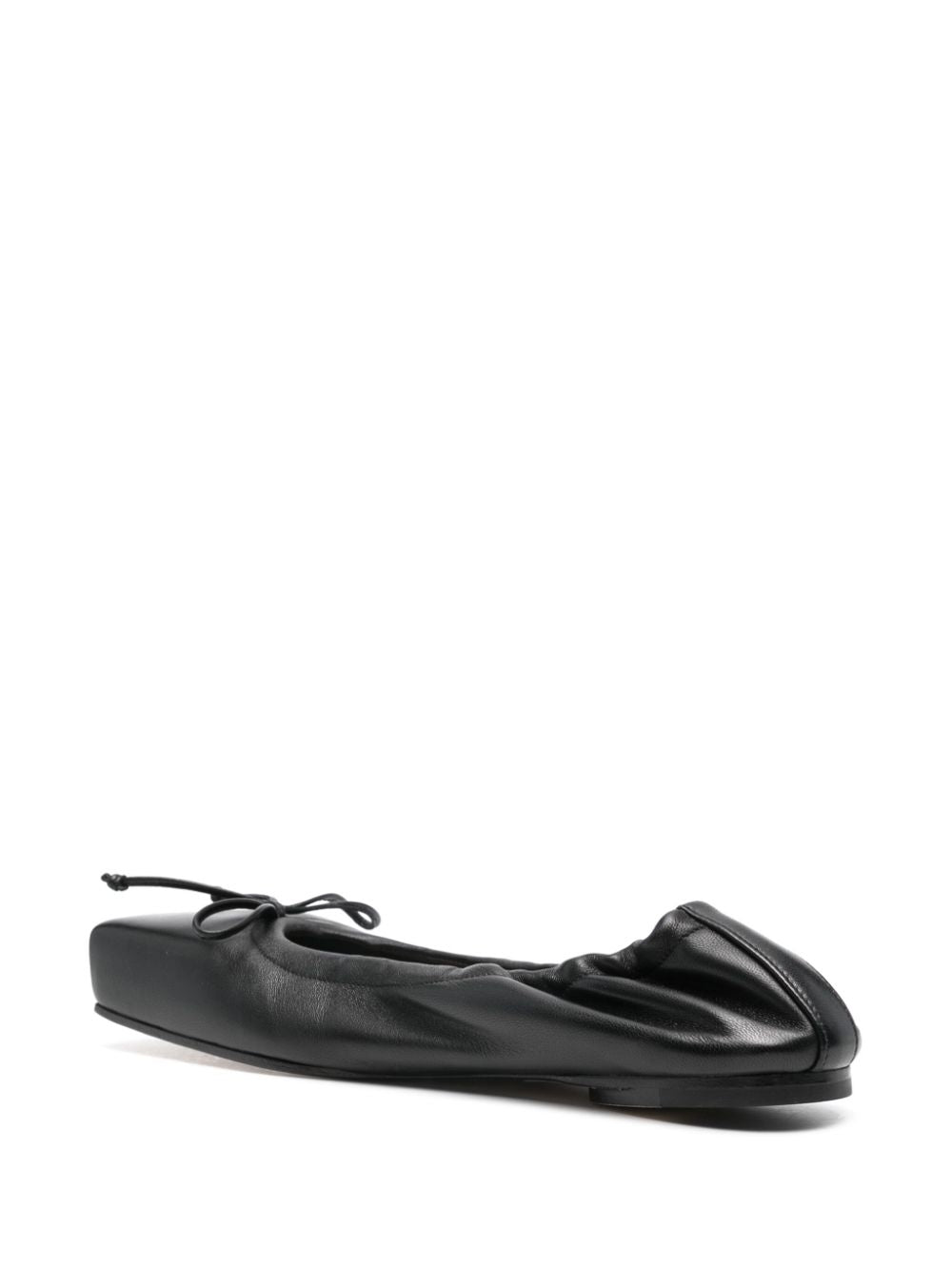 Jacquemus Black Calf Leather Flat Shoes