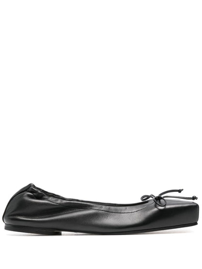 Jacquemus Black Calf Leather Flat Shoes