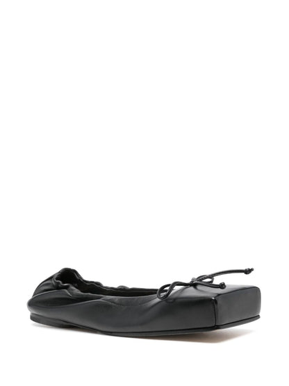 Jacquemus Black Calf Leather Flat Shoes