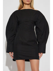 Jacquemus Dresses Black cotton poplin
