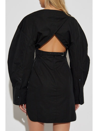Robes Jacquemus Popeline de coton noire