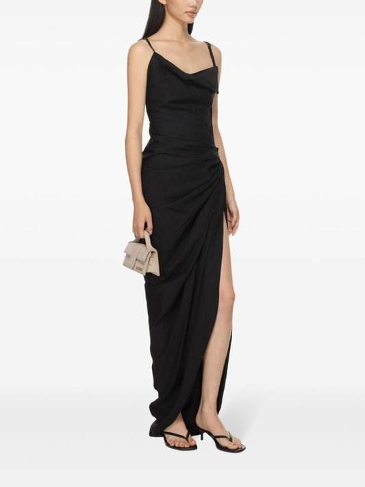 JACQUEMUS Dresses Black — Sculptural Evening Dress