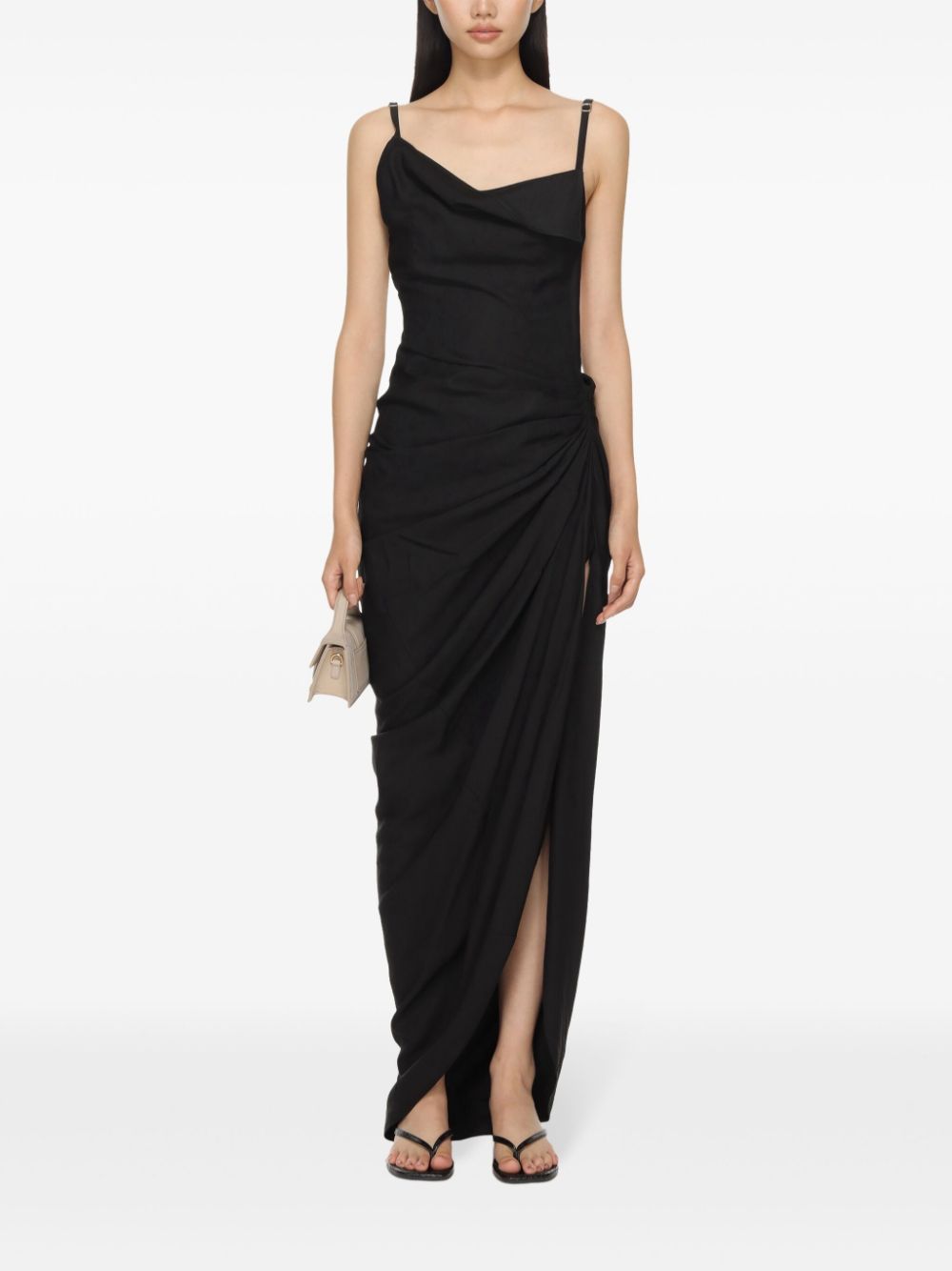 JACQUEMUS Dresses Black — Sculptural Evening Dress