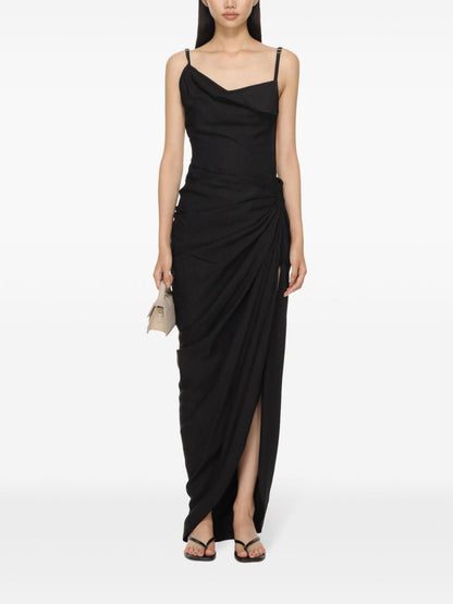 JACQUEMUS Dresses Black — Sculptural Evening Dress