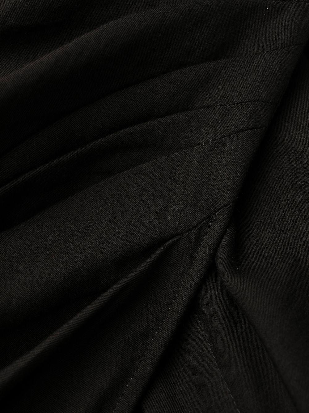 Black Jacquemus Short Dress with Knot Detail