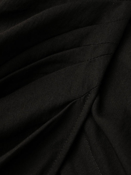 Black Jacquemus Short Dress with Knot Detail