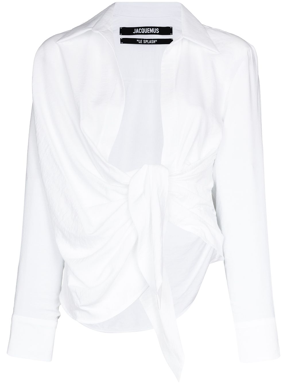 Jacquemus Shirts White Le Bahia long-sleeve shirt