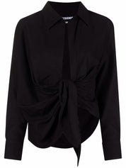 Jacquemus Shirts Black with draped detailing