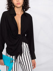 Jacquemus Shirts Black with draped detailing