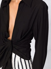 Jacquemus Shirts Black with draped detailing