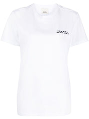 Camisetas y polos Isabel Marant Camiseta blanca con logo de algodón orgánico