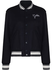 Golden Goose wool bomber jacket with embroidered logo