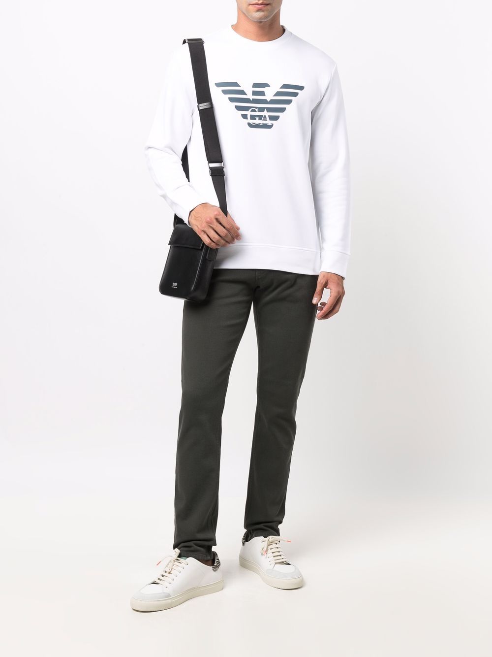 Emporio Armani Sweaters White cotton blend