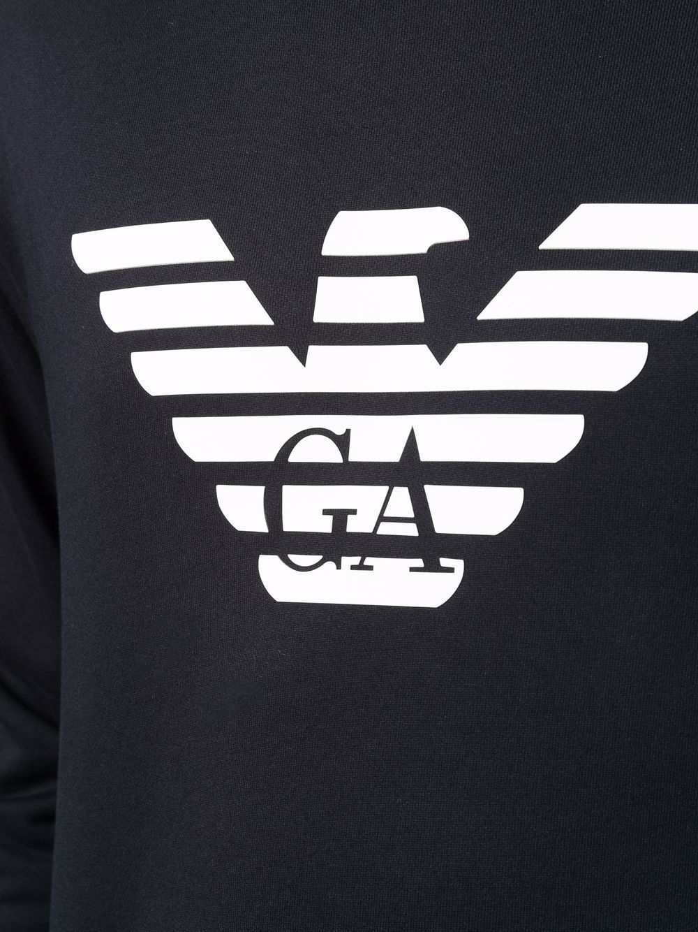 Pulls Emporio Armani en coton mélangé modal bleu