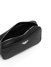 Carteras Emporio Armani de piel texturizada negra