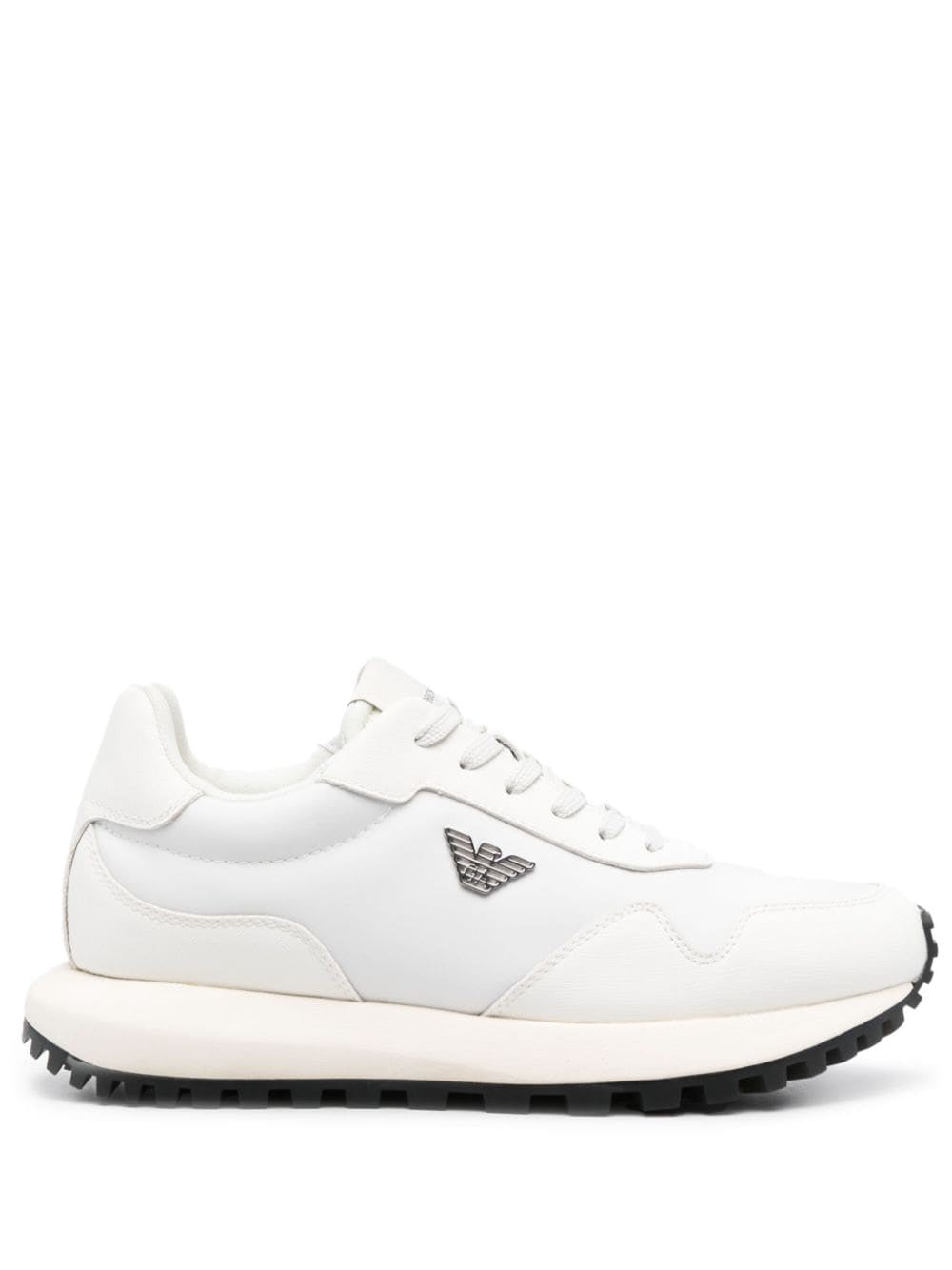 Emporio Armani Sneakers in recycled nylon with regenerated saffiano details